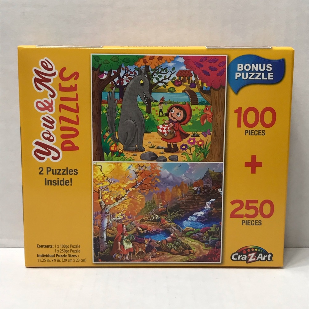 🌸$4🌸 Little Red Riding Hood You & Me puzzles 11.25” x 9”